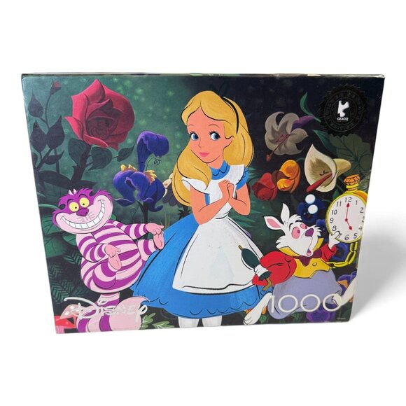 Disney Alice In Wonderland 1000-Piece Jigsaw Puzzle Premium Recycled Board Full- - Picture 1 of 6